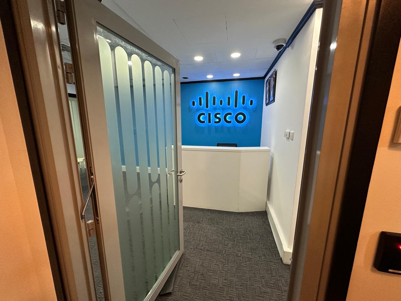 Cisco office reception fit-out