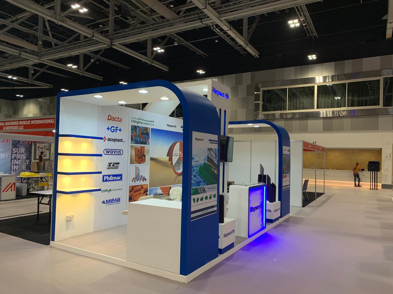 Hepworth piping exhibition stand