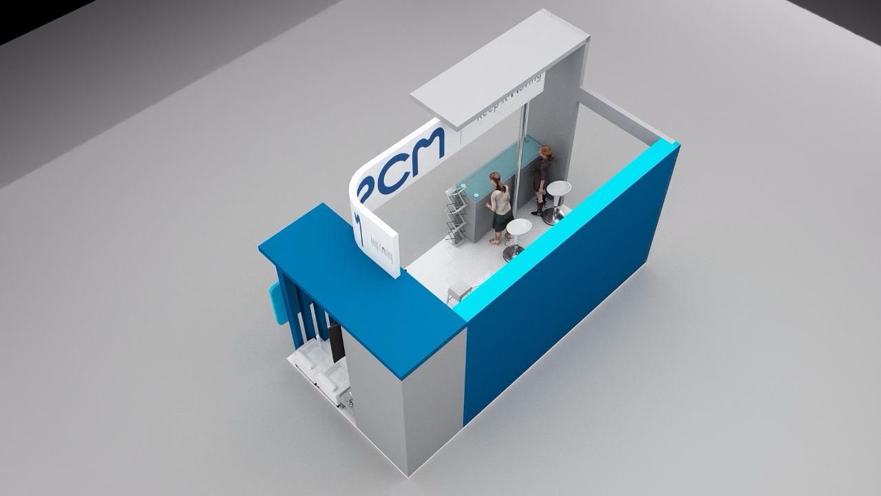 PCM stand 3D concept