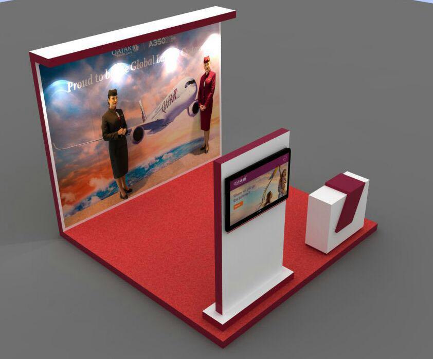 Qatar Airways kiosk concept