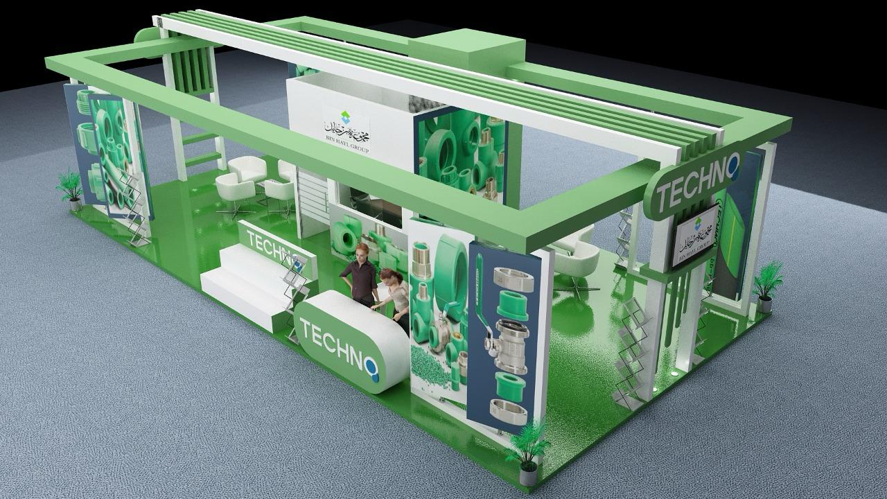 Techno stand 3D concept