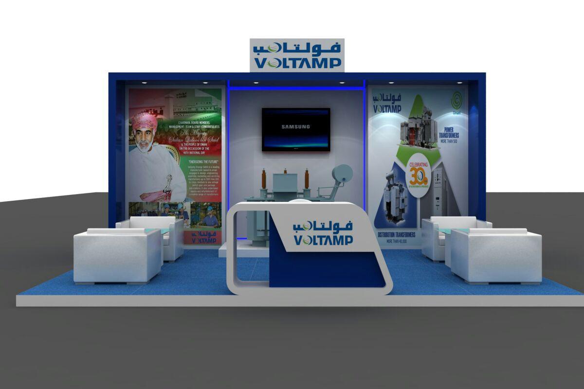 Voltamp transformers stand concept